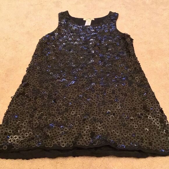 Alice & Olivia Silk Black Sequined Mini Dress - Picture 4 of 6